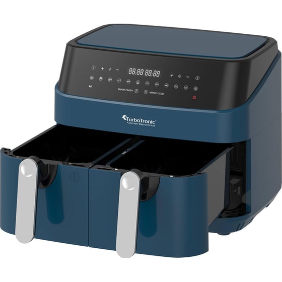 Φριτέζα Αέρος TURBOTRONIC TT-DAF5 με Διπλό Αποσπώμενο Κάδο 1600 W 9 L Μπλε image 6