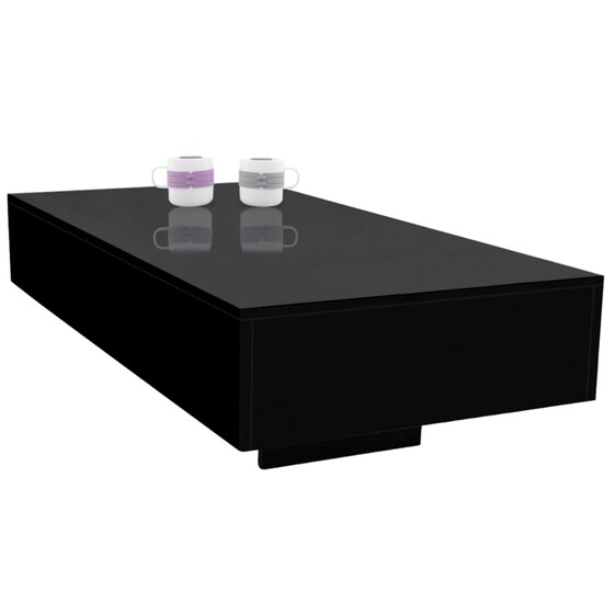 Τραπεζάκι Σαλονιού Vidaxl από Mdf 153x55x31 cm - Μαύρο image 3