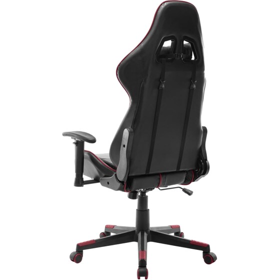 Καρέκλα Gaming VidaXL από Τεχνητό Δέρμα - Μαύρη/Μπορντό image 3