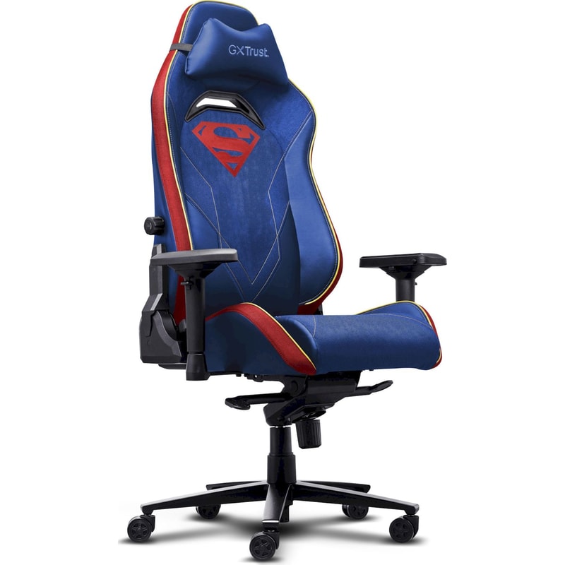 Καρέκλα Gaming Trust GXT 721SM Ruya Pro DC Superman από Τεχνητό Δέρμα - Μπλε με Σχέδιο