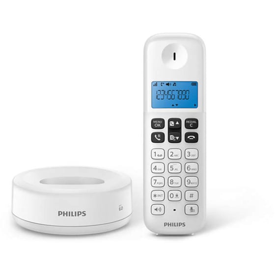 Aσύρματο Τηλέφωνο Philips D1611WGRS - Λευκό image 2
