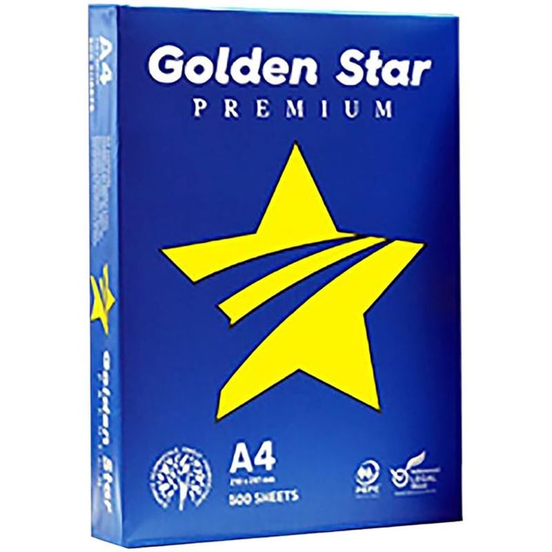 GOLDEN STAR Χαρτί Φωτοτυπικού Golden Star A4 500 φύλλα Λευκό