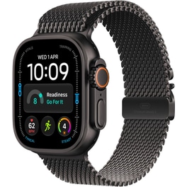 Apple Watch Ultra 4 GPS + Cellular 49mm Black Titanium Case with Black Titanium Milanese Loop - M
