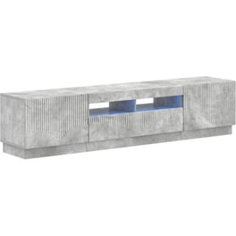 Έπιπλο Τηλεόρασης VidaXL HOORN με LED 3 τμχ 179 x 35 x 40 cm - Γκρι Σκυροδέματος