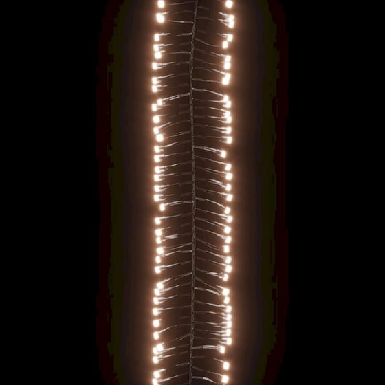 Λάμπακια Cluster Vidaxl Με 2000 LED Από PVC 17m - Θερμό Λευκό image 5