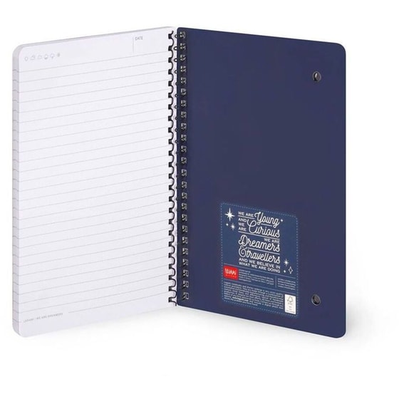 Σημειωματάριο Legami Ριγέ Σπιράλ Large Moth image 2