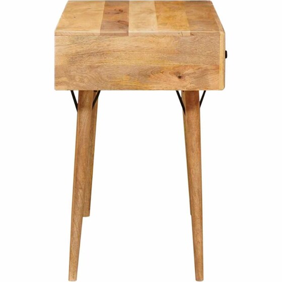 Γραφείο Γραφής VidaXL από Μασίφ Ξύλο Μάνγκο 110x55x76 cm - Καφέ image 4