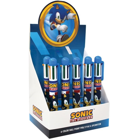 Στυλό Διαρκείας Gim Sonic Classic 6 Χρωμάτων (1 Τεμάχιο) image 0