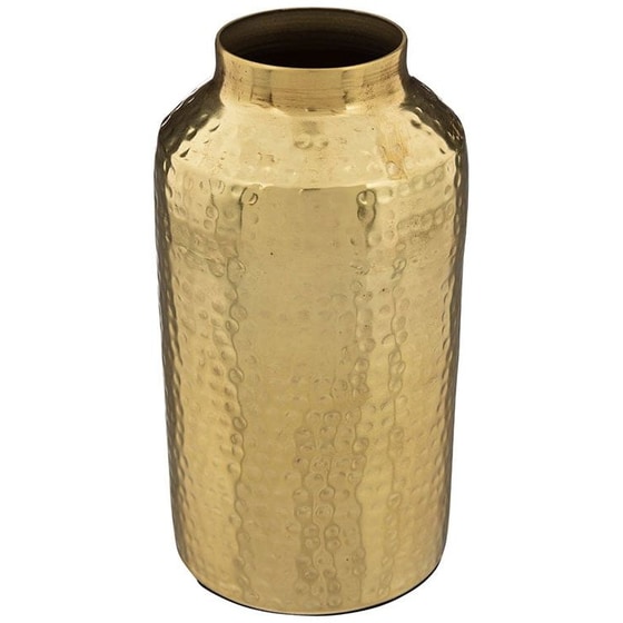 Διακοσμητικό Βάζο Spitishop Μεταλλικό Φ10x19 cm - Χρυσό image 0
