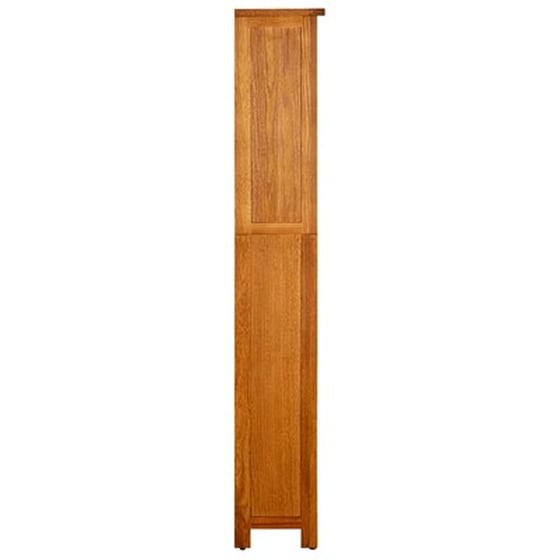 Βιβλιοθήκη VidaXL από Μασίφ Ξύλο Δρυός 45x22x140 cm - Καφέ image 3