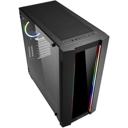 Sharkoon Elite Shark Ca200g Gaming Midi Tower Κουτί Υπολογιστή Με Πλαϊνό Παράθυρο Και Rgb Φωτισμό Μαύρο (elca200g) (shrelca200g)
