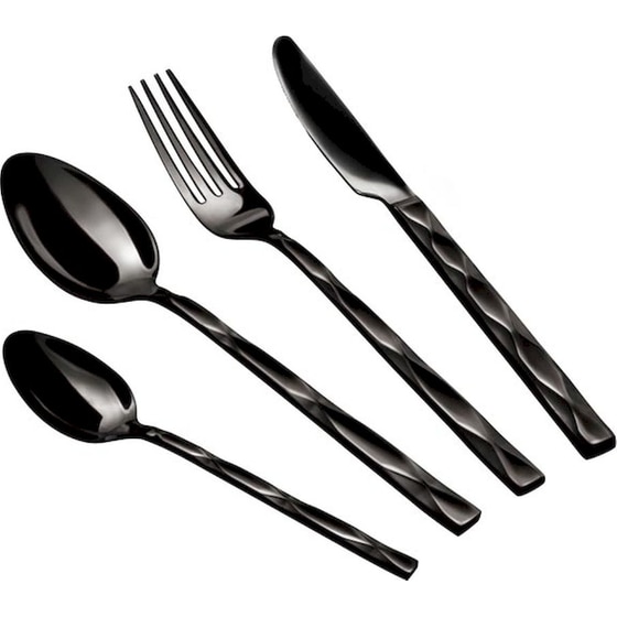 Σετ Μαχαιροπίρουνα Berlinger Haus Mirror Black Collection Ανοξείδωτα Μαύρα 24 Τμχ image 0