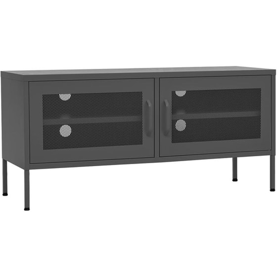 Έπιπλο Τηλεόρασης VidaXL Ατσάλι 105x35x50cm - Ανθρακί image 0