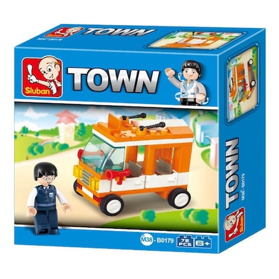 Sluban Τουβλάκια Town, Mini Bus M38-b0179, 72τμχ image 1