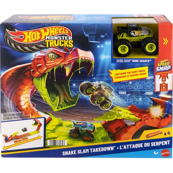 Mattel Hot Wheels Monster Trucks Πίστα Επίθεση Φιδιού image 0