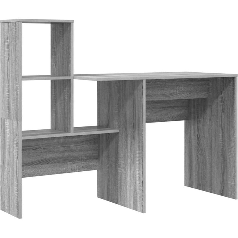 Γραφείο VidaXL από Επεξεργασμένο Ξύλο 131,5x50x106,5 cm - Γκρι Sonoma
