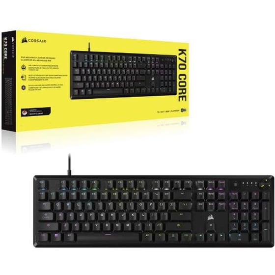 Corsair K70 Core RGB Gaming Μηχανικό Πληκτρολόγιο με Corsair MLX Red RGB (US) image 0