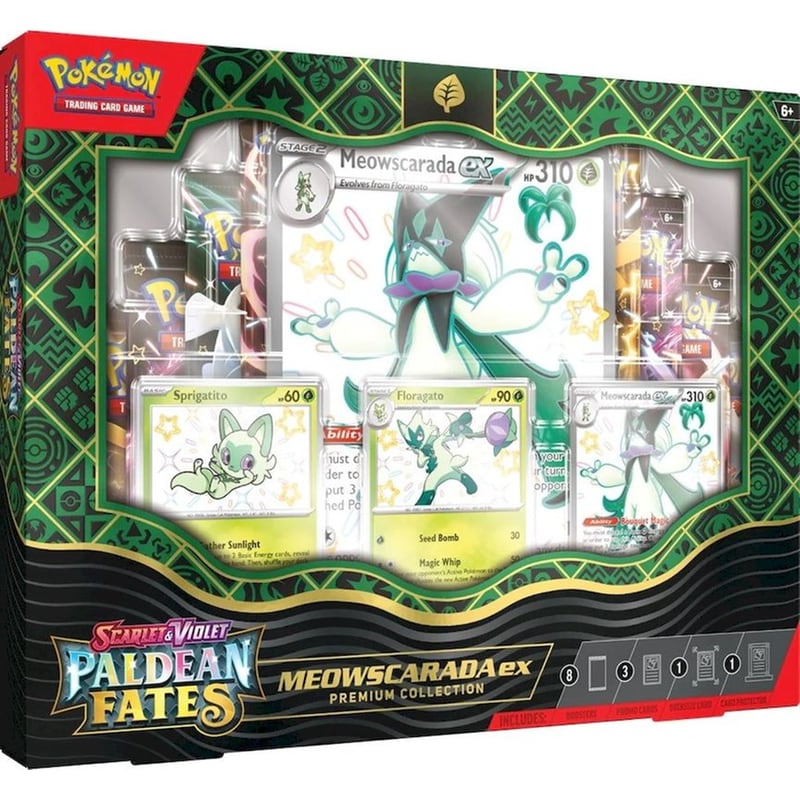 Pokémon TCG: Scarlet Violet – Paldean Fates Meowscarada ex Premium Collection (Pokemon USA)