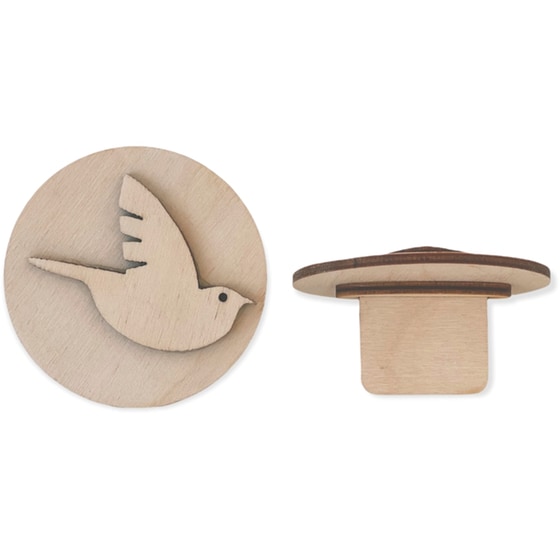 Σφραγίδα Ξύλινη Πτηνό (1 Τεμάχιο) image 1