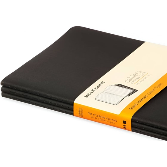 Σημειωματάριο Moleskine Large Cahier Journal Ριγέ Μαύρο (3 Τεμάχια) image 4