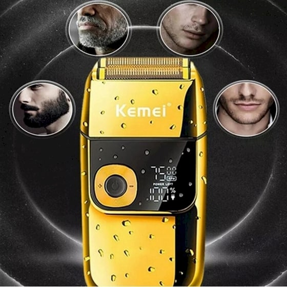 Ξυριστική Μηχανή Kemei KM-2028 Χρυσή image 6