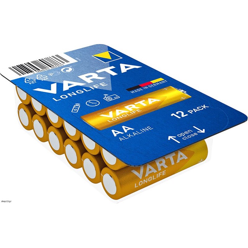 VARTA Varta Αλκαλικές Μπαταρίες AAA 1.5V 12τμχ