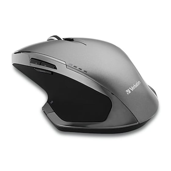 Verbatim 8-Button Wireless Blue LED Mouse Ασύρματο Ποντίκι Γκρι image 0
