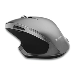 Verbatim 8-Button Wireless Blue LED Mouse Ασύρματο Ποντίκι Γκρι