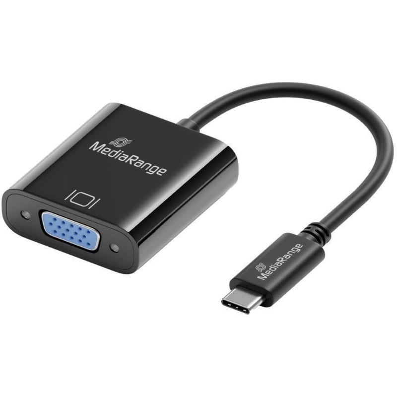 Αντάπτορας Mediarange MRCS229 USB-C Female σε VGA Male 20 cm - Μαύρο