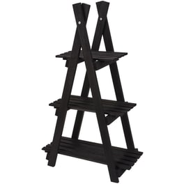 Βάση για Γλάστρες και Κασπώ Spitishop Ξύλινη 28x84cm - Μαύρο