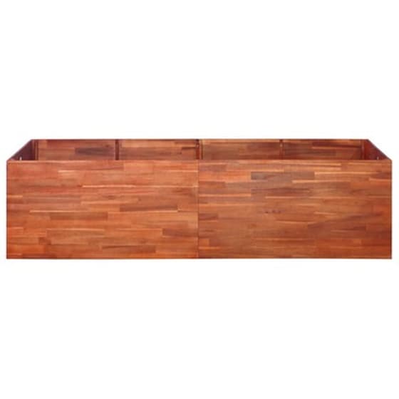 Vidaxl Ζαρντινιέρα Υπερυψωμένη 200 X 50 X 50 Εκ. Από Ξύλο Ακακίας image 2