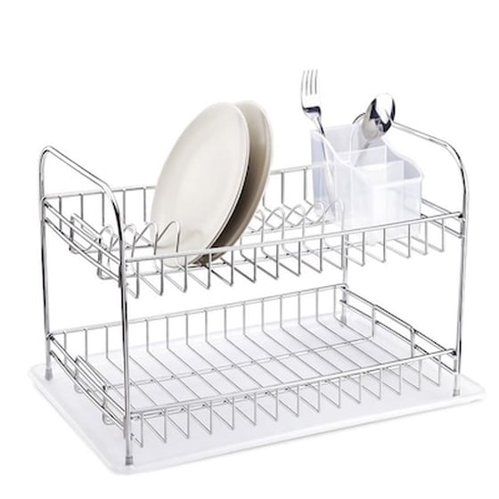Tekno-tel Πιατοθήκη -στεγνωτήριο Πιάτων Ατσάλι 48x33x32cm 2.6kg 11 Θέσεις Πιατών image 0
