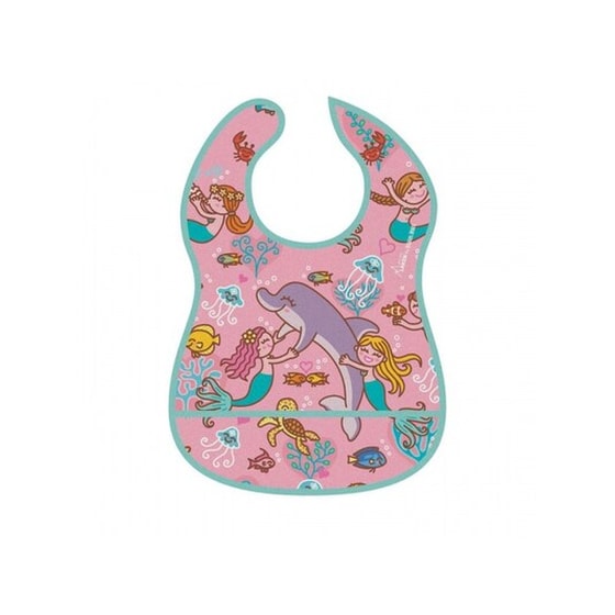 Laken Waterproof Juniorbib Αδιάβροχη Σαλιάρα, 0-24 Μηνών, Sirenas, 1 Τμχ. image 0