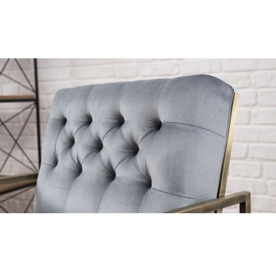 Πολυθρόνα 24mall Lario Ύφασμα από Ύφασμα/Ξύλο 66x78x84 cm - Γκρι image 4