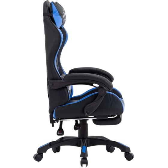 Καρέκλα Gaming VidaXL από Τεχνητό Δέρμα - Μαύρη/Μπλε image 2