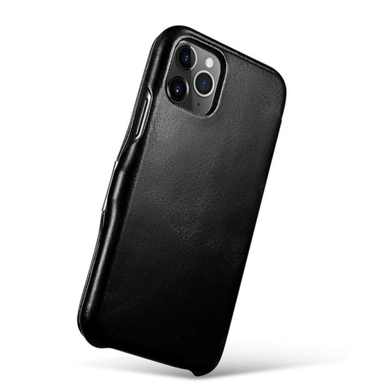 Θήκη Apple iPhone 11 Pro Max - Icarer Side-open Vintage Series - Black image 3