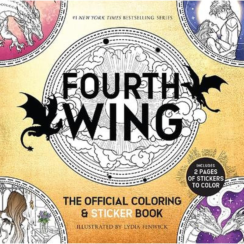 Fourth Wing: The Official Coloring Sticker Book