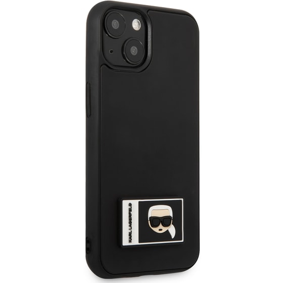 Karl Lagerfeld Ikonik Patch Karl’s Head Θήκη Προστασίας Από Σιλικόνη – Iphone 13 Pro (μαύρο – Klhcp13m3dkpk) image 2