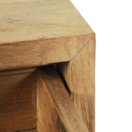 Κομοδίνο Vidaxl Από Μασίφ Ξύλο Teak 40x30x50 cm - Φυσικό image 3