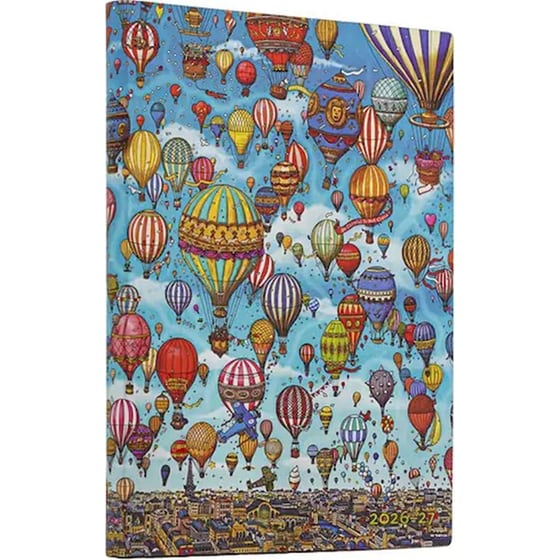 Ημερολόγιο Εβδομαδιαίο 2027 Paperblanks 18Μ Midi Softcover Balloon Festival image 0