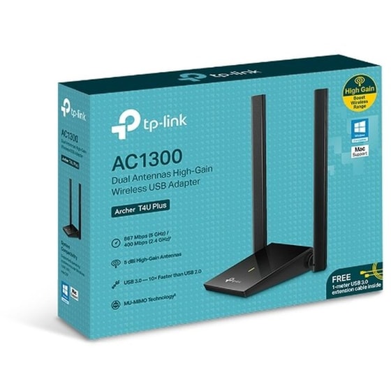 TP-LINK Archer T4U Plus AC1300 v1 Αντάπτορας Δικτύου Ασύρματη Σύνδεση 1300Mbps image 6