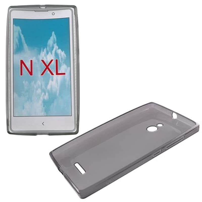 Θήκη Nokia XL RM-1030/XL RM-1042 - Volte-Tel SlimColor TPU - Διάφανο Γκρι