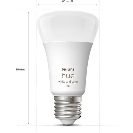 Philips Hue White and Color Ambiance 9W E27 2 Pack image 3