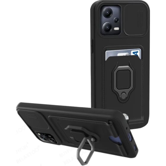 Θήκη Xiaomi Redmi Note 12 5G / Poco X5 - Bodycell Multifunction - Black image 0