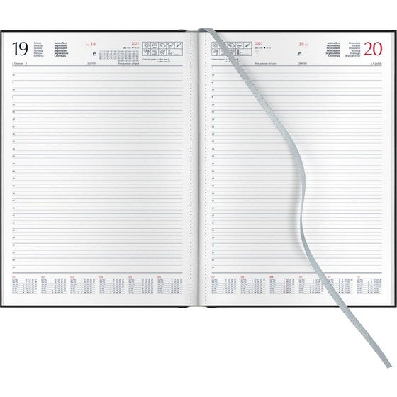 Ημερολόγιο Ημερήσιο 2026 Θεοφύλακτος 12M Kashmir Μπλε image 1