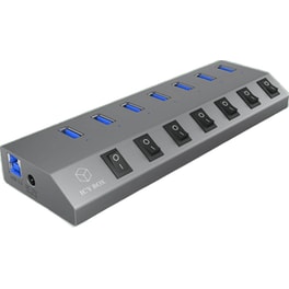 Icy Box  RaidSonic IB-HUB1701-C3 USB Hub 7-Port USB 3.0  συμβατό με Type-A