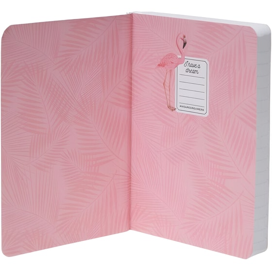 Σημειωματάριο Legam Ριγέ 10x14cm Flamingos (1 Τεμάχιο) image 1