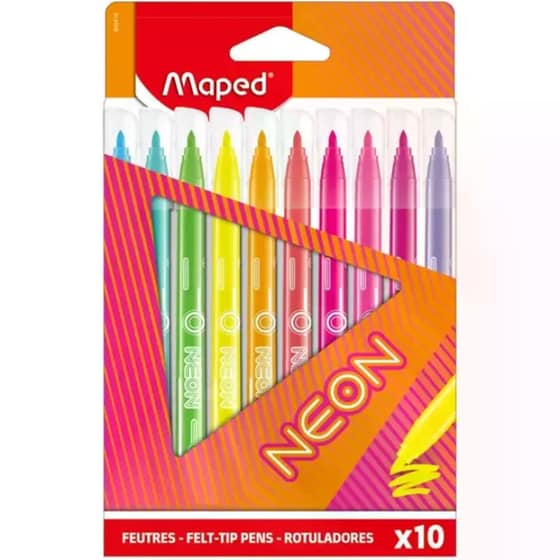 Μαρκαδόροι Ζωγραφικής Maped Neon (10 Τεμάχια) image 0