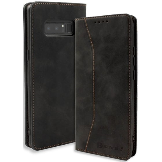 Θήκη Samsung Galaxy Note 8 - Bodycell Book Case Πορτοφόλι - Black image 0