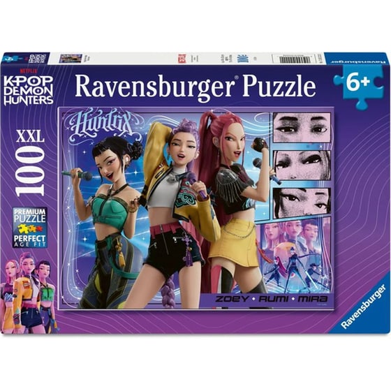 Παζλ Ravensburger K-Pop Demon Hunters Happy Fans, Happy Honmoon (100 Κομμάτια) image 0